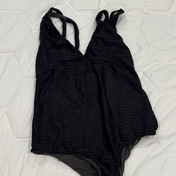 Acacia Swimwear black mesh Swimsuit - Main Image